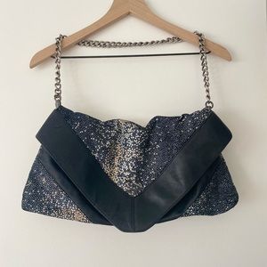 Foley + Corinna Fold Over Chain Hand Bag